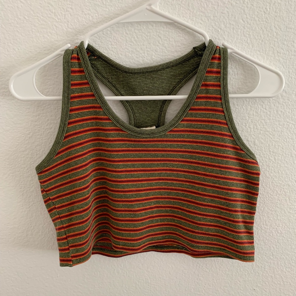 Stripped tank/crop top